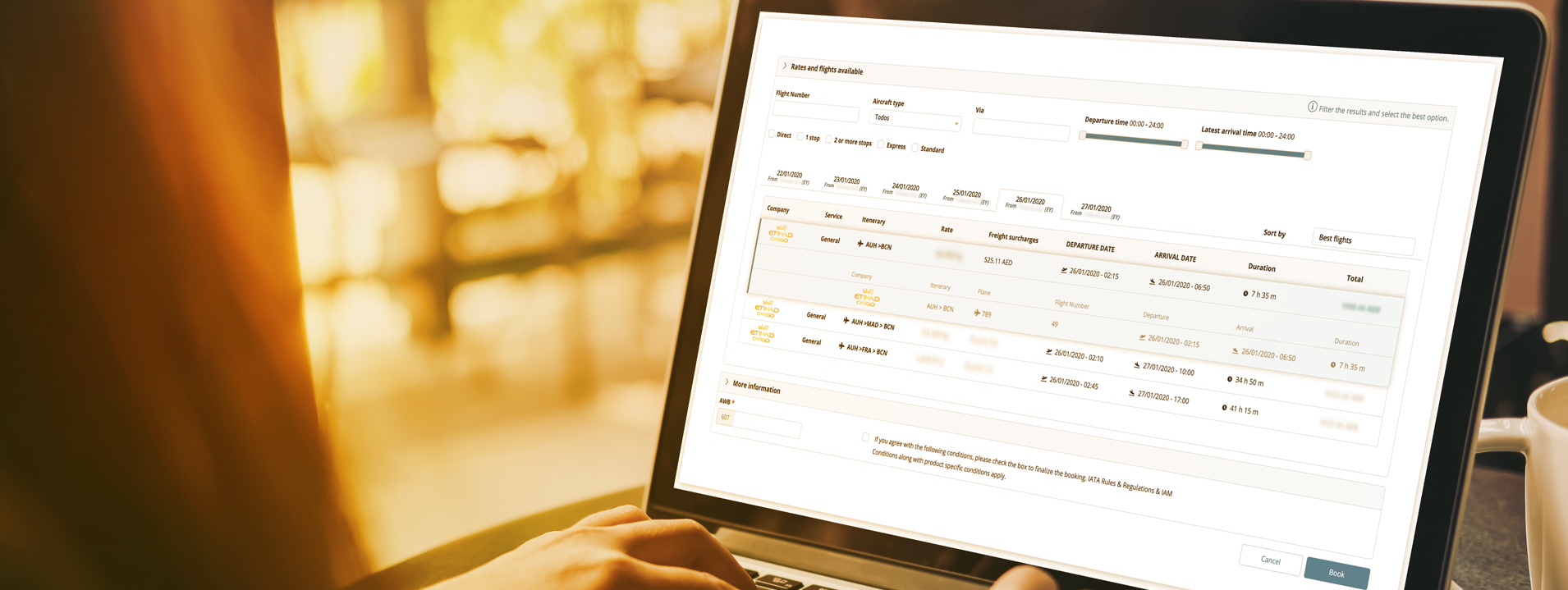 Etihad Cargo partners with WebCargp by Freightos to expand digital air cargo reach